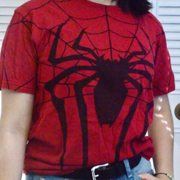 Tops | Red Spiderman Logo Tee | Poshmark